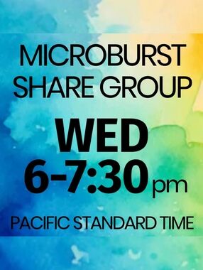 ❌ CLOSED‼️💙 WED 6-730pm PST MICROBURST Share Group